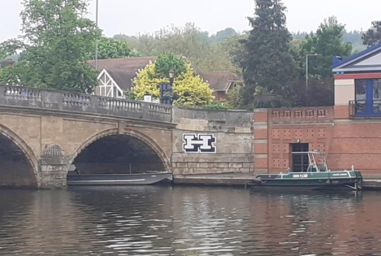 Henley Bridge targeted by graffiti vandal