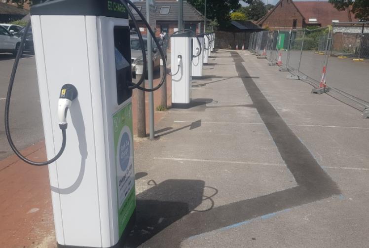 Car parks now have 13 electric vehicle chargers