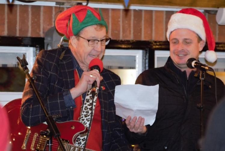 Singing and dancing for Christmas