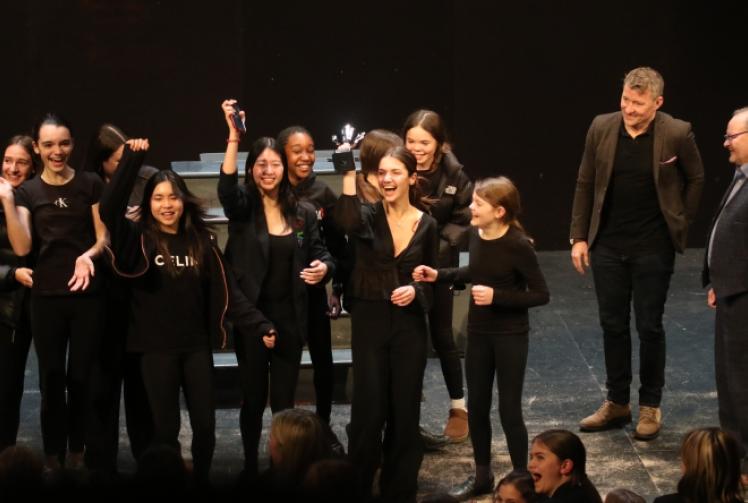 TV presenter judges school drama contest