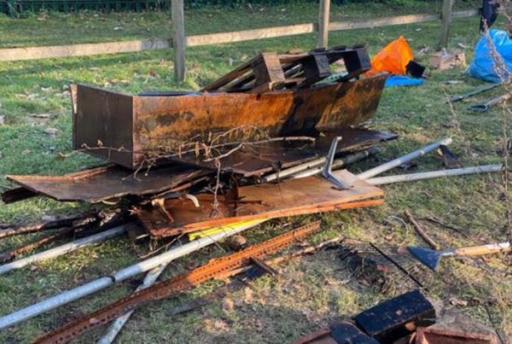 Students clear pond in school grounds to help wildlife