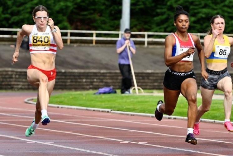 Student becomes sprint champion with father’s help