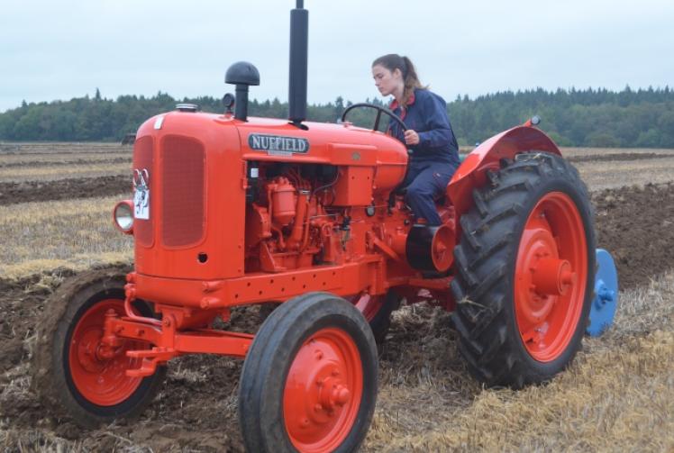 Ploughwoman wins prize with granddad’s old tractor