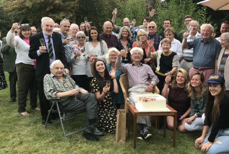 Hockey club co-founder hits 100
