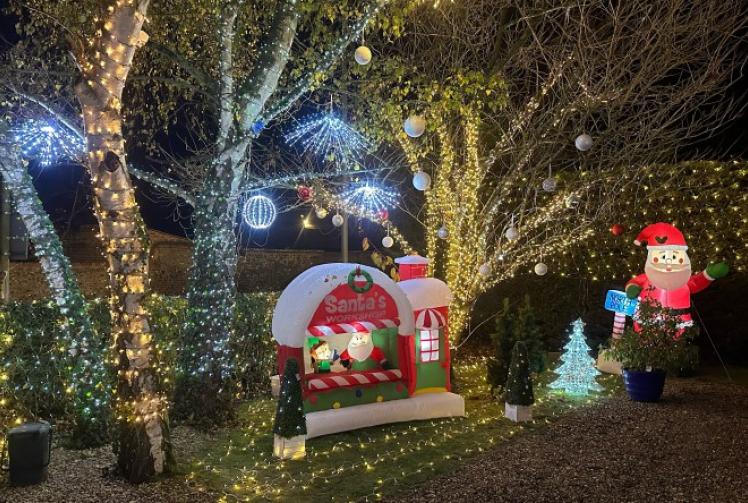 Home lit up for charity