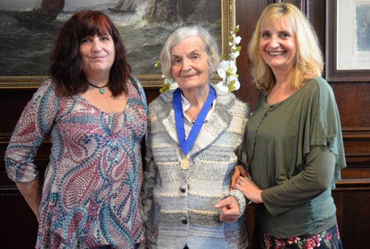 Town medal presented to expert on old buildings