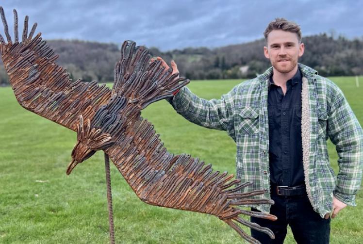 I make sculptures out of scrapped horseshoes, says polo horse trainer