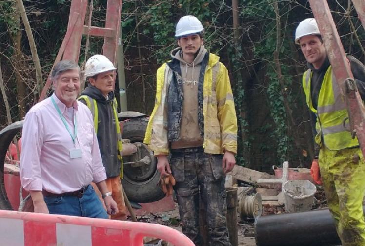 New drainage system installed in road to help prevent flooding