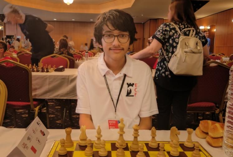 Chess boy climbs world ranking at youth contest