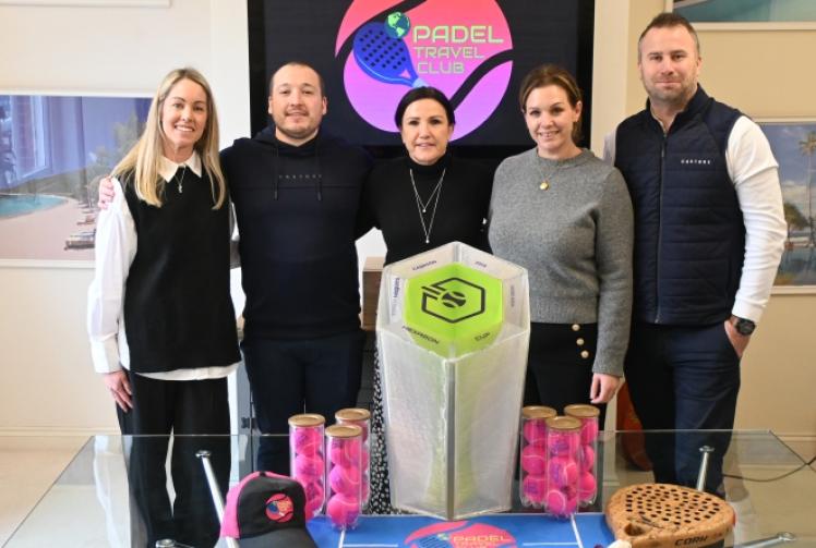 Padel trophy stops off in town before tour