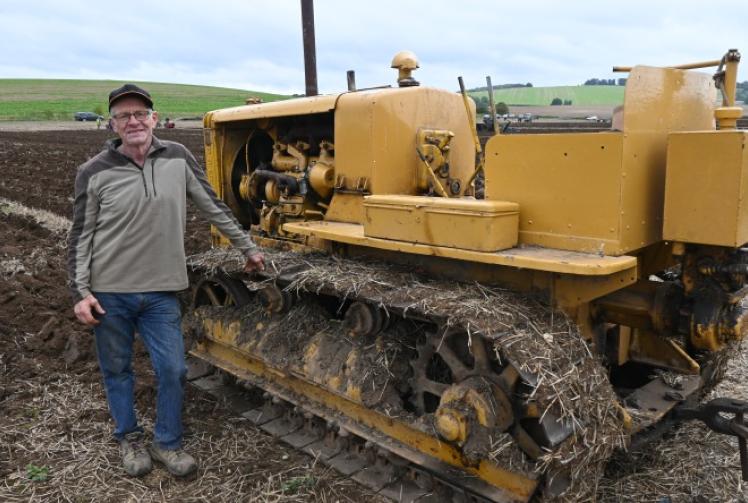 Sticky conditions made ploughing tough going