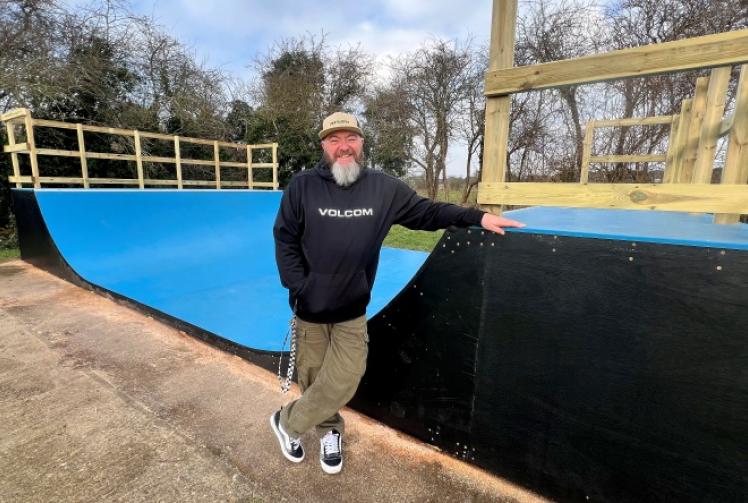 Skate park makeover begins with &pound;8,000 mini-ramp