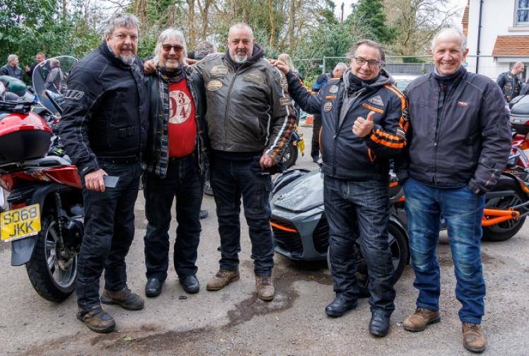 Bikers form funeral procession in honour of charity run founder