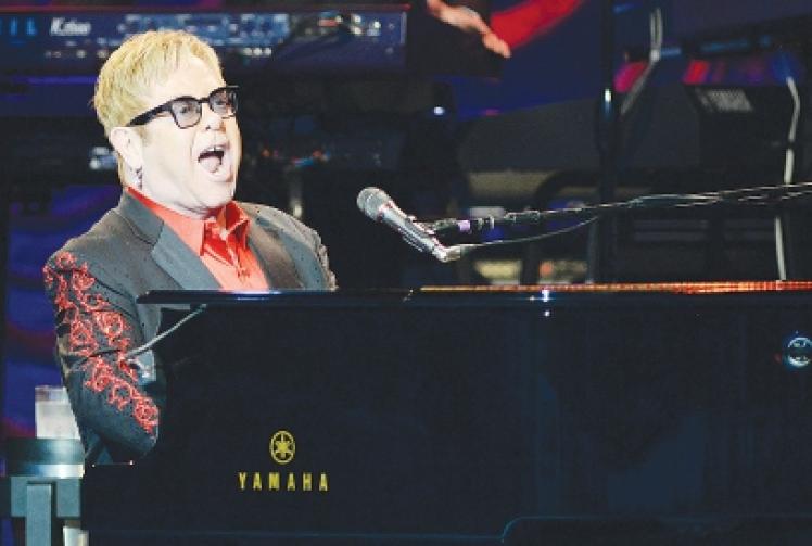 Sir Elton show named performance of year