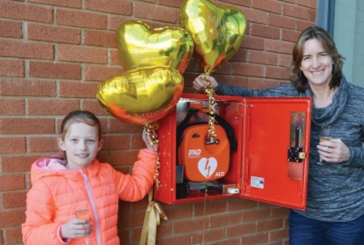 Defibrillator appeal installs 50th device at new hospital