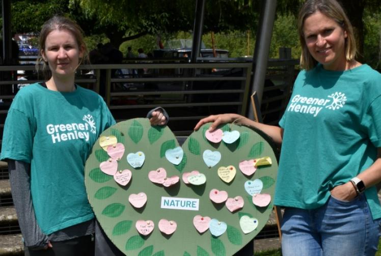 River clean-up and picnic on the meadows close Big Green Week