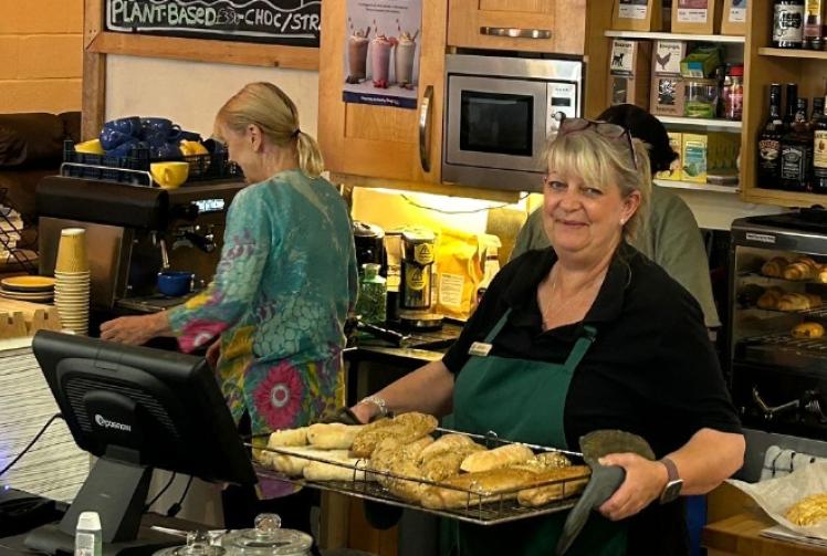 Couple take over village shop and add new cafe