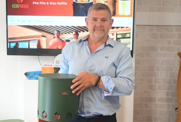 Entrepreneur waxes lyrical over smokeless fire pit idea