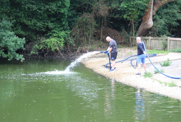 Survey ordered to find cause of pond’s falling water levels