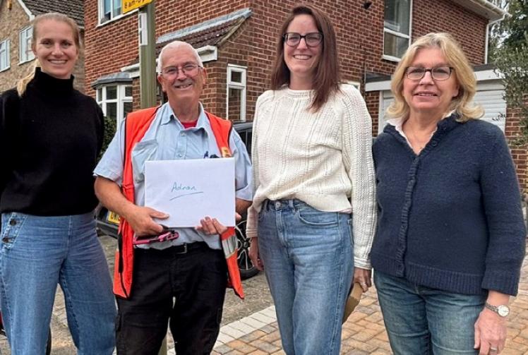 Retiring postman given special send-off by residents