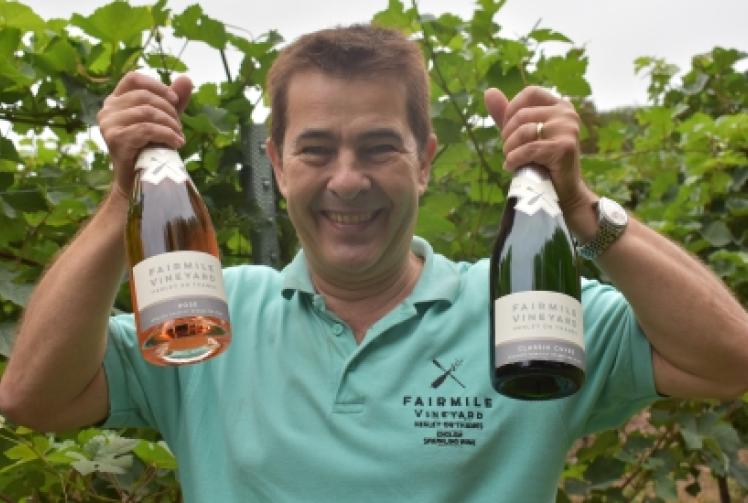 Vineyard celebrates first wine delivery