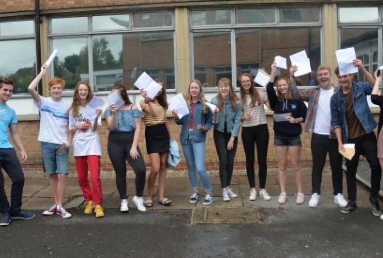 Students celebrate GCSEs despite tougher marking system