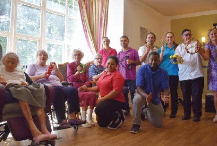 Summer party for care home residents