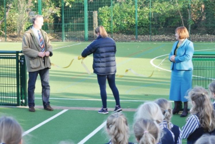 GB hockey star opens school’s new all-weather pitch