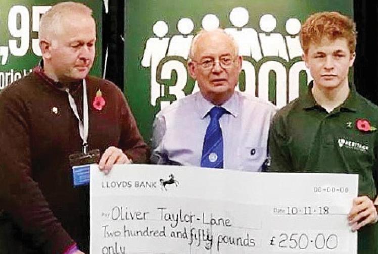 Engineering apprentice wins award and &pound;250