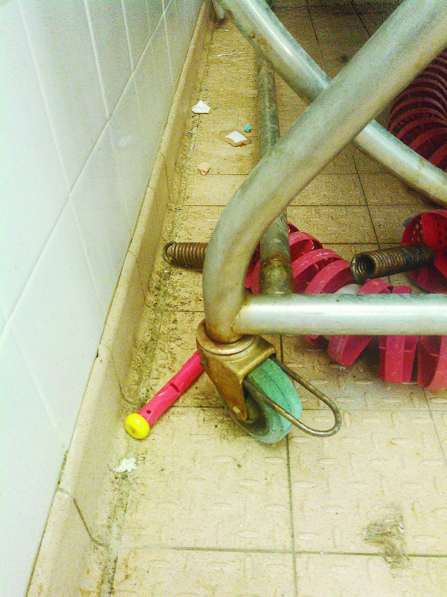 Dirt around pool