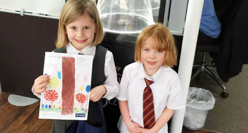 Isla Tate and sister